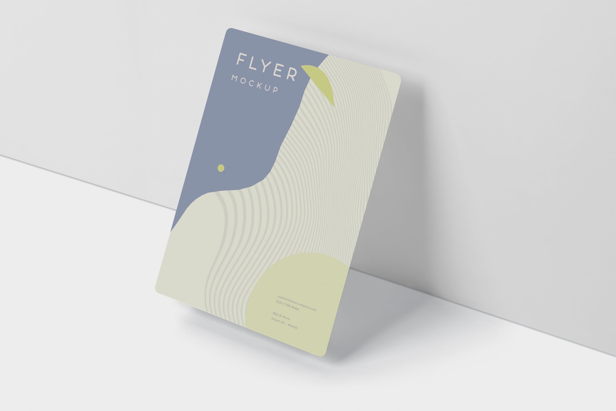 A4/A5尺寸圆角企业传单设计效果图样机 A4 / A5 Flyer Mockup Round Corner插图