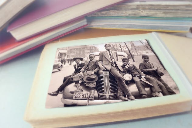 复古残旧相框样机 Vintage Photo Mockups插图(8)