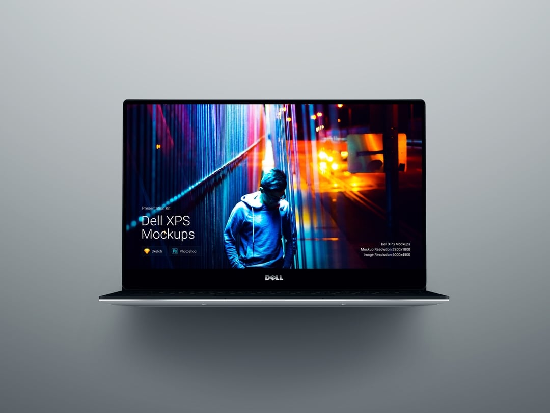 超级主流桌面&移动设备样机系列：Dell  XPS 超极本样机 [兼容PS,Sketch;共1.9GB]插图(6)