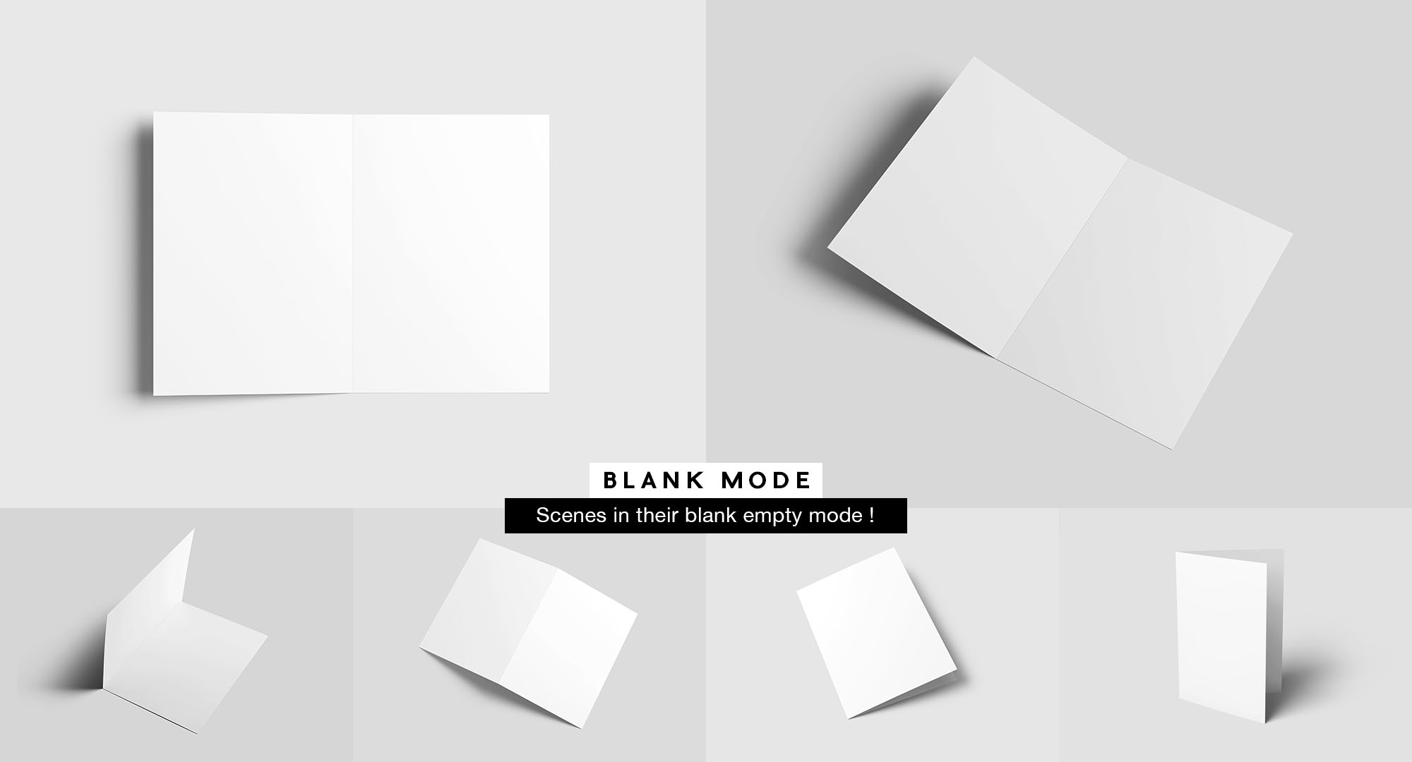 A4尺寸大小双折传单设计内页版式效果图样机模板 A4 Bifold Brochure Mockup插图(9)