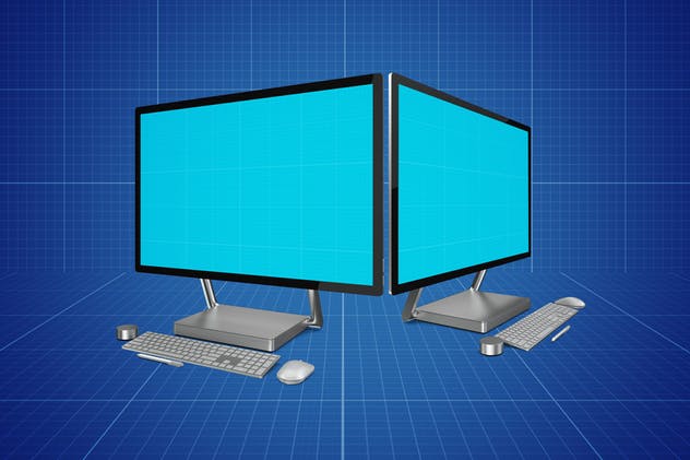 Surface Studio微软一体机样机模板 Surface Studio Mockup插图(12)
