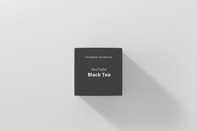 茶包及茶包包装盒设计样机模板 Tea Dispenser Box Mockup插图(9)