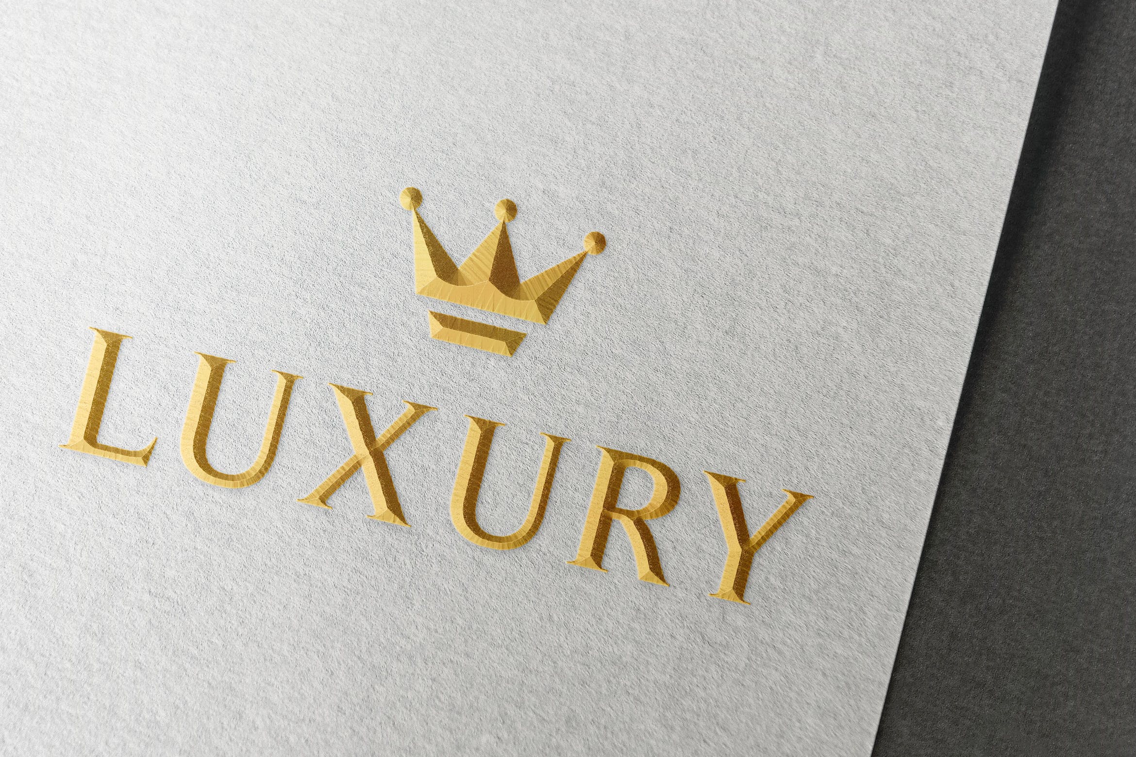 Logo设计压印工艺效果图样机模板 Creative Paper Logo Mockups插图