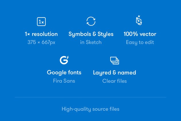 创意互联网APP应用UI设计套件素材 Glue UI Kit插图(3)