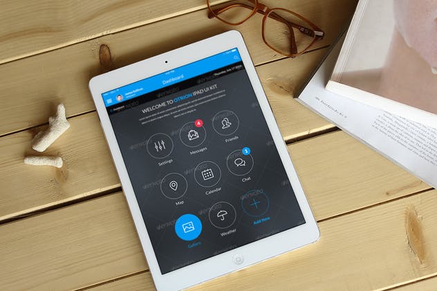 iPhone现实场景APP应用界面设计样机模板 Hand Held Devices Mock-Up插图(5)