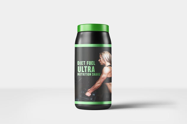 运动营养补充剂包装瓶外观设计样机模板 Sports Nutrition Supplements Bottle Mock-Up插图(7)