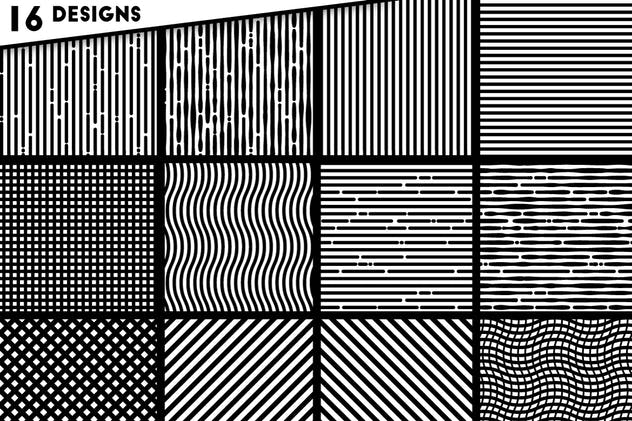 雕刻矢量图案纹理素材 Engraved Vector Patterns插图(2)