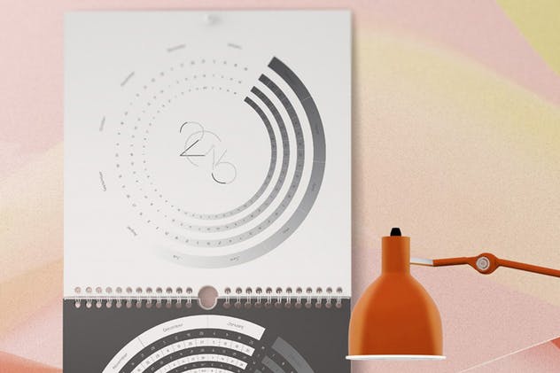 高品质的办公挂历样机生成器 Wall Calendar Mockup Creator插图(6)