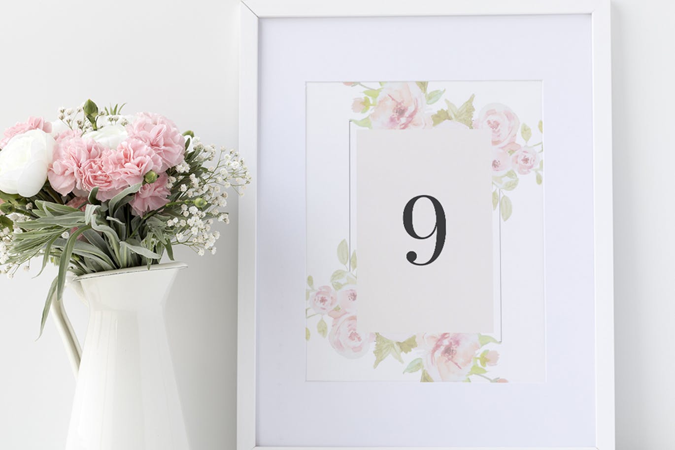 淡雅水彩背景婚礼邀请设计素材包 Set of Watercolor Wedding Suite插图(6)