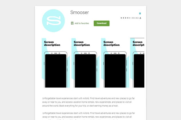 Google Play应用市场APP下载预览样机模板 Mockup for Google Play插图(2)