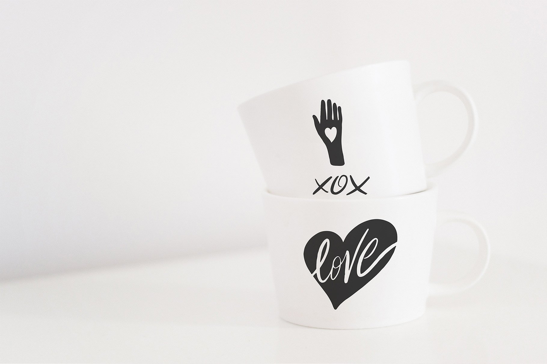 情人节粉色手绘矢量图形 Be Mine Valentine Vector Graphics插图(11)