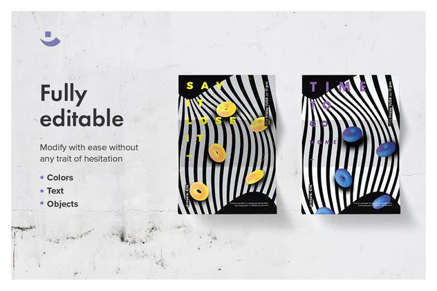 色彩诱惑创意海报设计模板 Color Thirst Poster Templates插图(4)