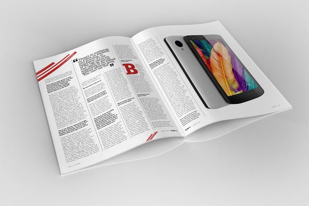 杂志封面封底设计样机模板 Magazin Mock Up插图(6)