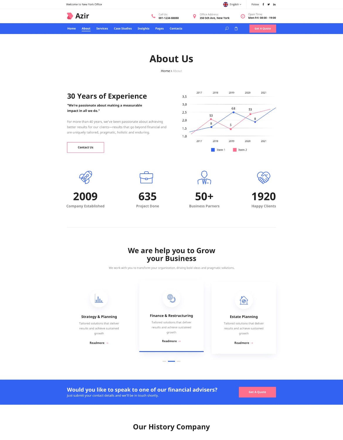 金融财务咨询类网站UI设计SKETCH模板 Azir | Consulting Finance Sketch App Tempate插图(10)