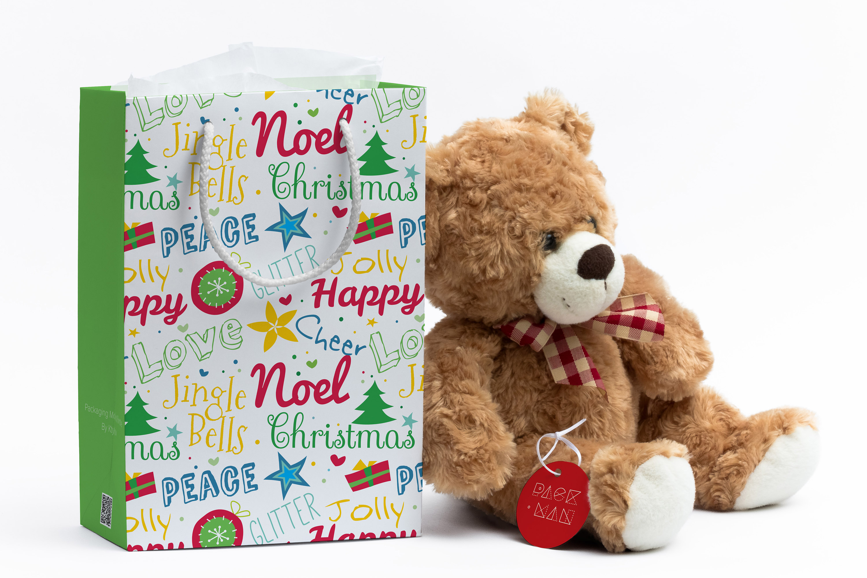 品牌商店购物袋外观设计样机模板01 Shopping Bag Mockup 01插图(1)