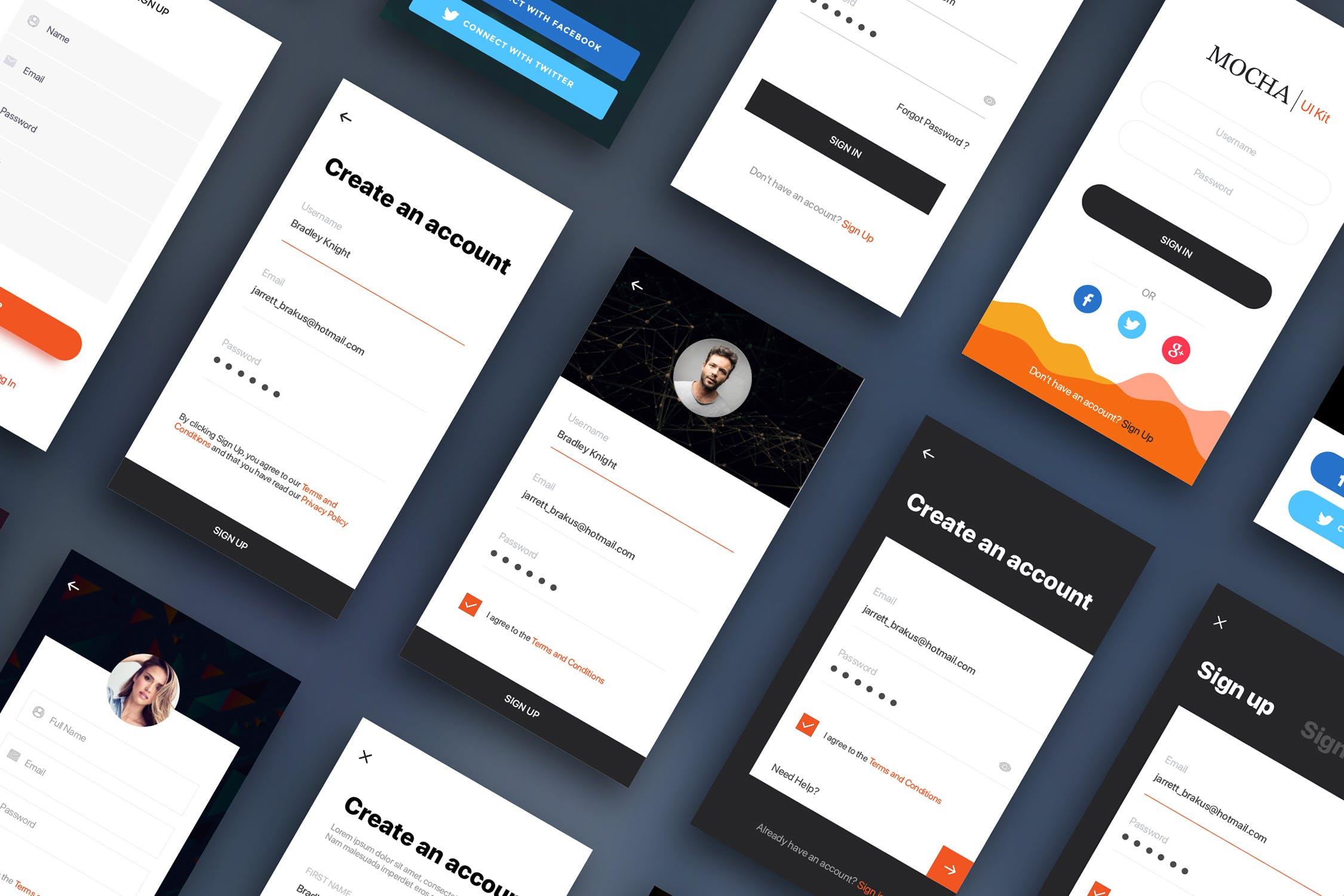 15个APP应用启动页UI界面设计模板 Walkthrough – Onboarding App UI Kit插图(2)