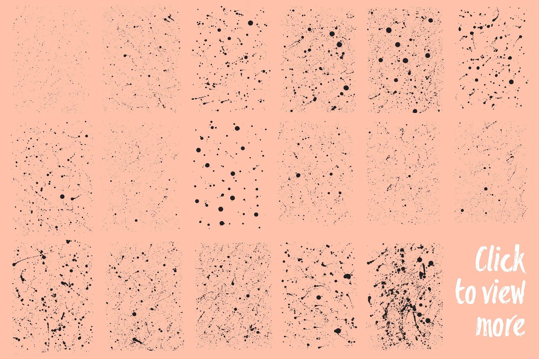 即兴手绘油画矢量图案纹理 Action Painting Vector Textures插图(3)