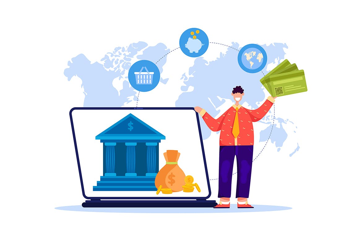 金融财务主题矢量插画设计素材包 Financial Illustrations Pack插图(2)