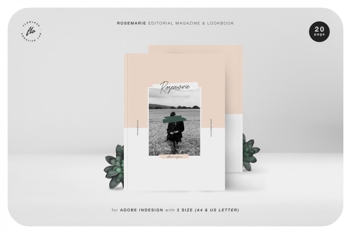 20页时尚、极简的摄影类杂志模板下载[indd]插图