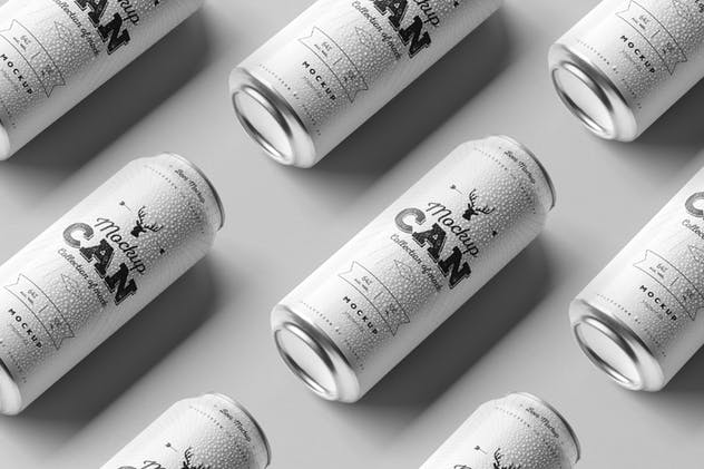 啤酒饮料罐头外观样机模板04 Can Mock-up 4插图(9)