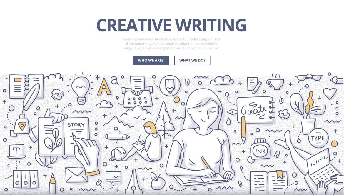 6个创意工作室涂鸦概念插画素材 6 Creative Workshop Doodle Illustration Concepts插图(2)