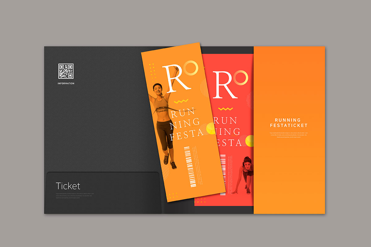 运动健身俱乐部活动优惠券设计模板插图