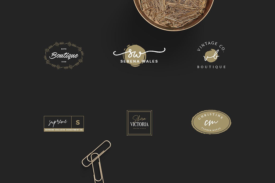 50款女性奢华品牌Logo模板 50 Feminine Luxury Logos插图(9)