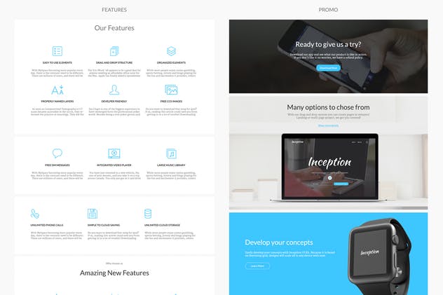 网站项目快速启动 UI 套件 Inception UI Kit插图(7)