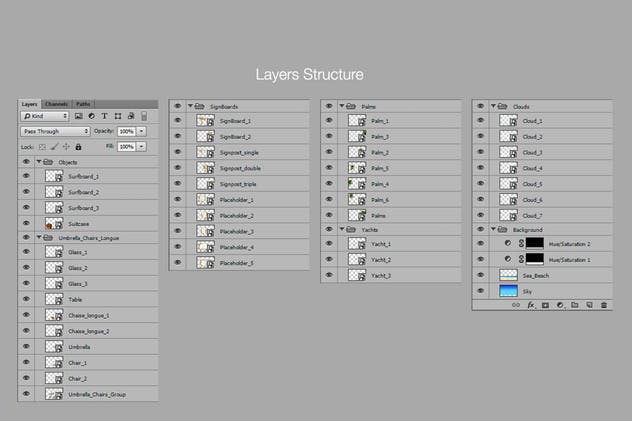海滩场景样机模板合集 Beach Scene Generator插图(8)