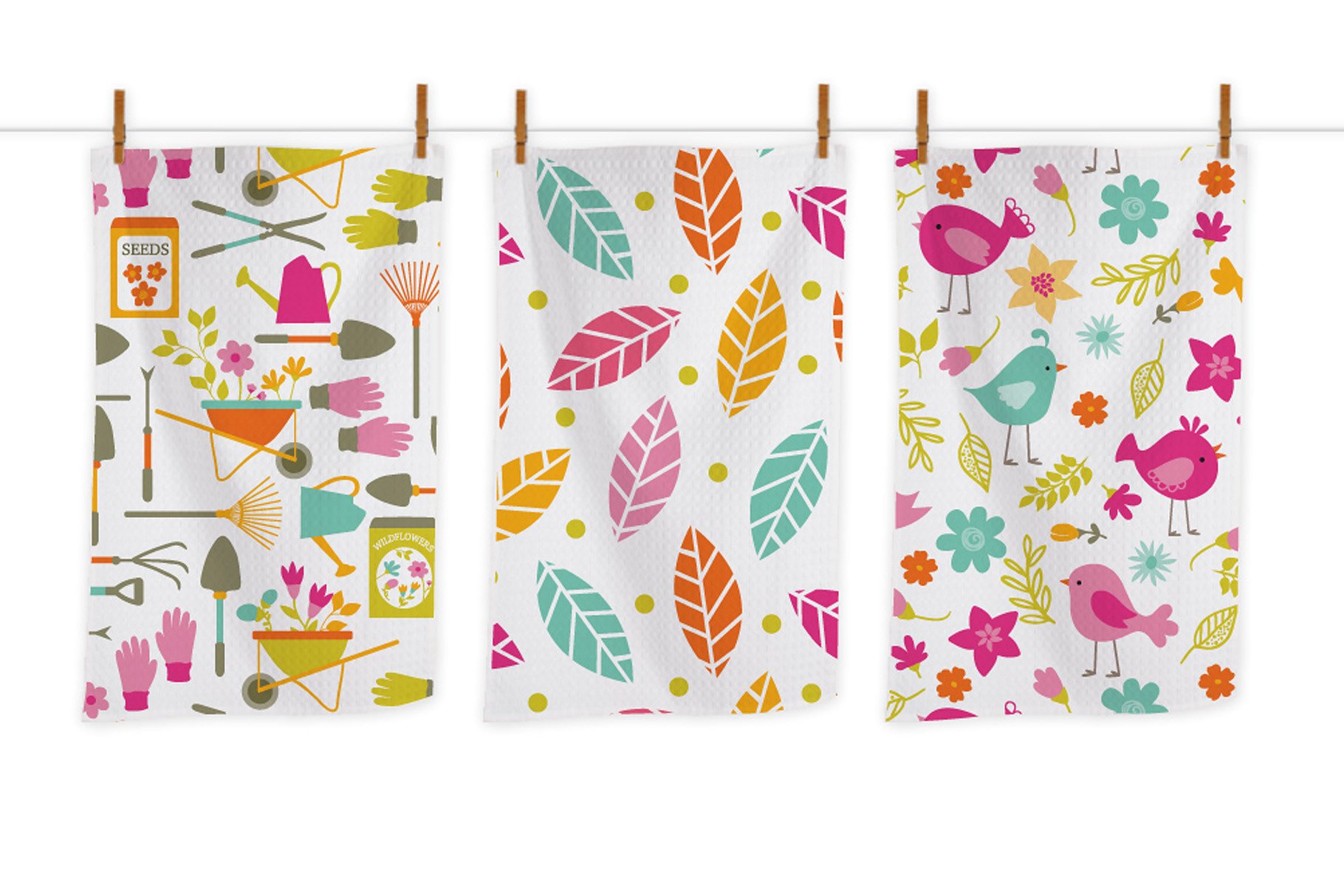 现代花园植物图案纹理 Fresh Modern Garden Patterns插图(3)