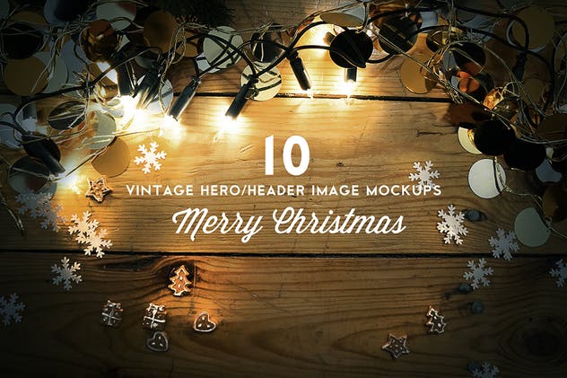 圣诞节主题巨无霸/Header设计样机 Christmas Hero / Header Mockup插图(4)