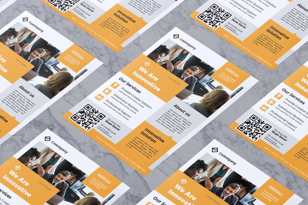 企业介绍/公司业务宣传传单模板V13 Corporate Business Flyer Vol. 13插图(3)