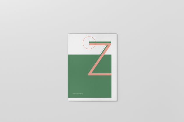 Z字母三折页宣传册样机 Z-Fold Brochure Mockup – Din A4 A5 A6插图(10)
