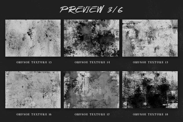 墨水、油漆制斑驳做旧风格纹理合集 Grunge Textures Kit插图(8)