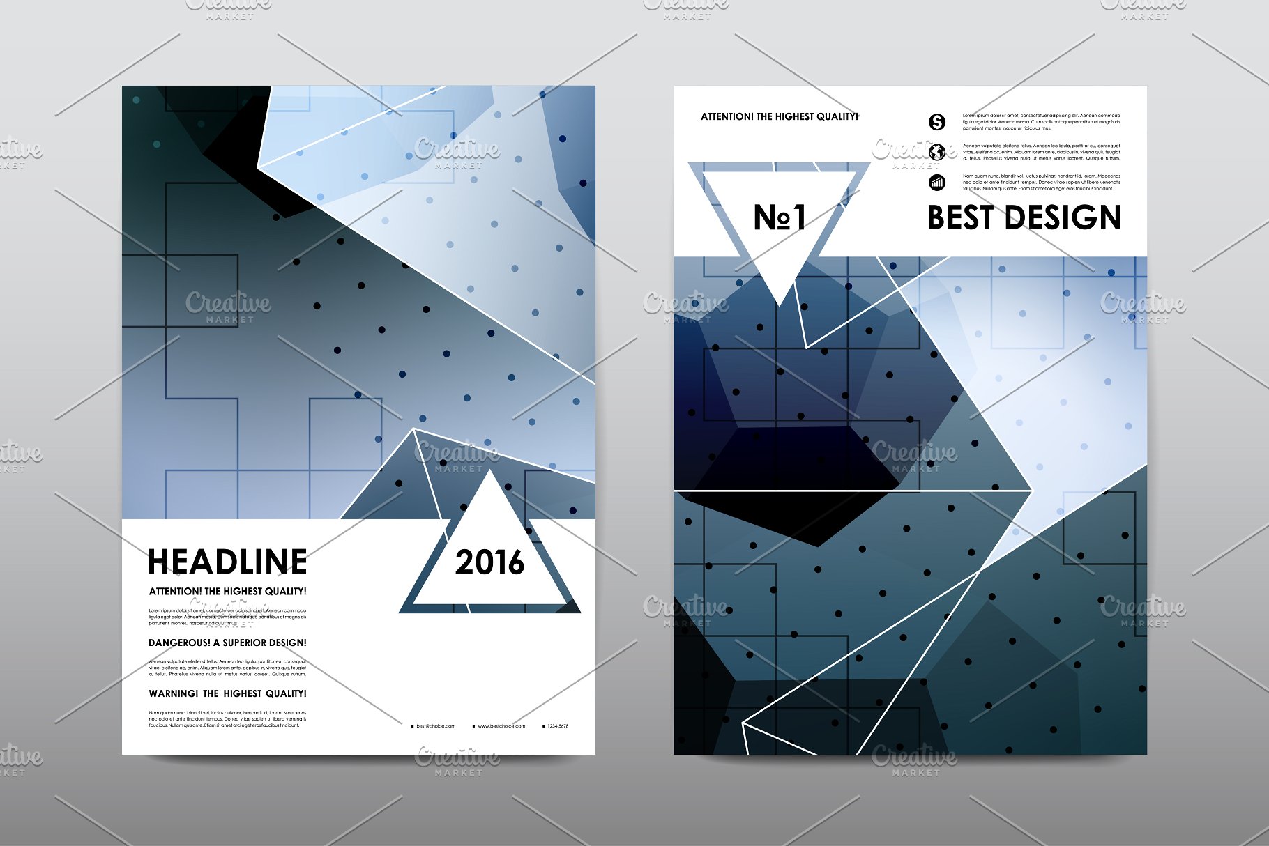 极力推荐：50+企业商业介绍宣传小册子模板 50+ Business Brochures Bundle插图(35)