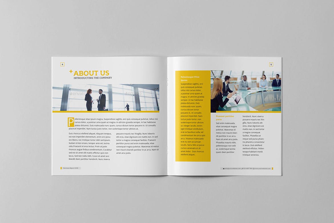 企业年度商业分析报告设计模板 Square Business Report插图(3)