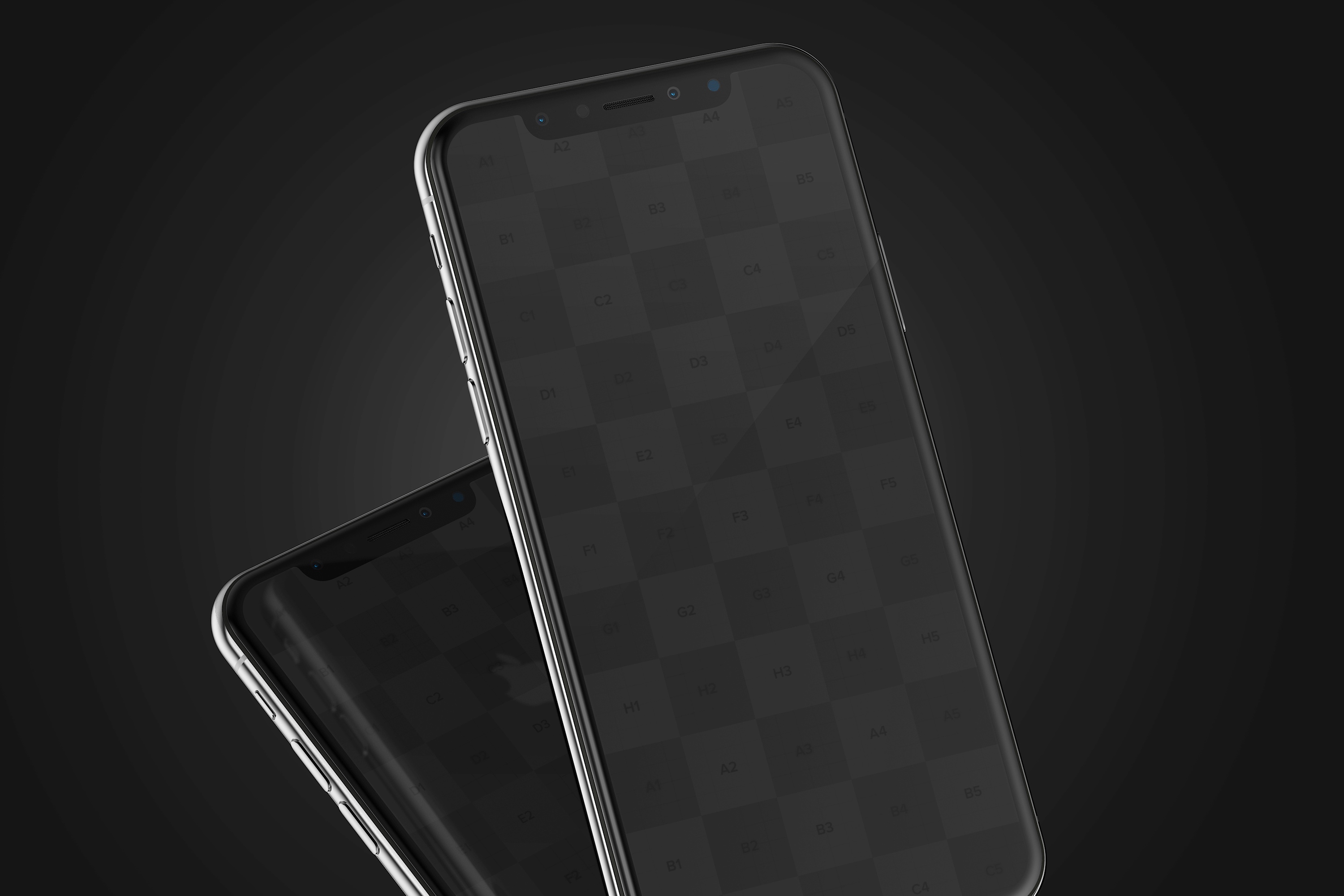 iPhone X智能手机屏幕演示图样机04 iPhone X Mockup 04插图(3)