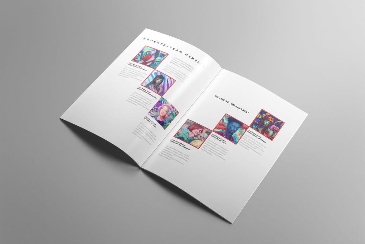 极简主义设计风格品牌/公司/商店宣传画册设计模板 Brochure插图(1)