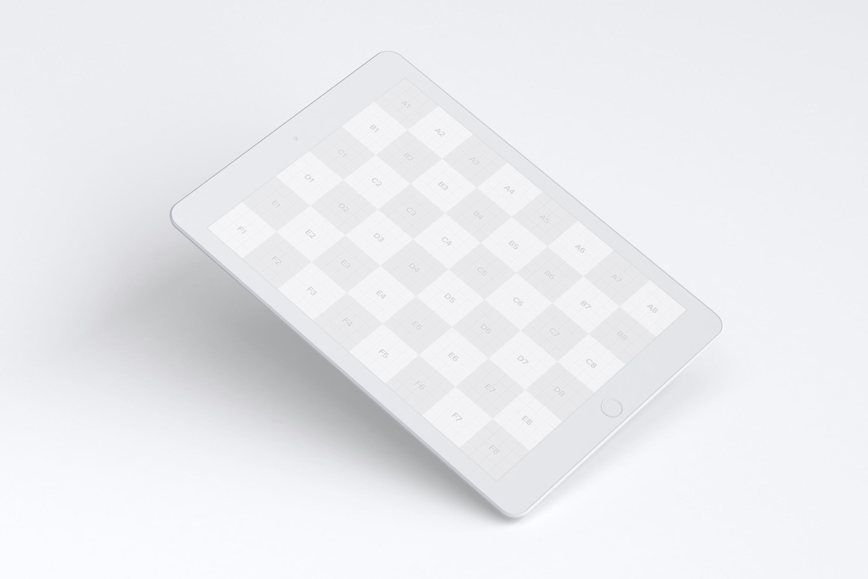 iPad平板电脑屏幕预览UI设计效果图样机01 Clay iPad 9.7 Mockup 01插图(2)