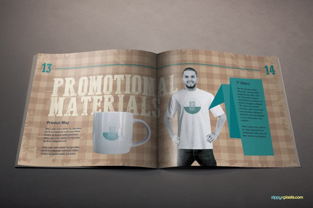 一款复古风画册模版下载[ai,indd,pdf]插图(11)