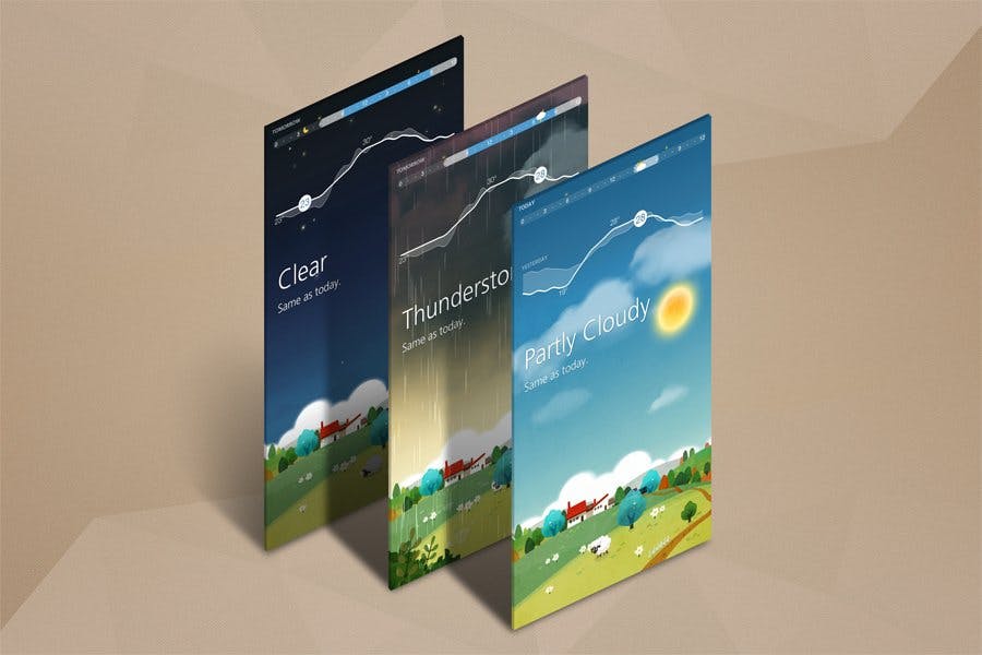 APP应用交互界面设计效果图样机 App Mock up – Isometric Scenes插图(4)