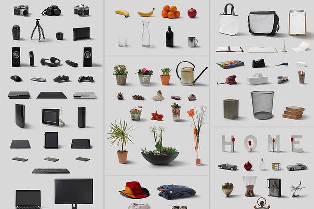 超级办公室办公桌场景样机设计工具包 Workspace Mockup Creator插图(2)