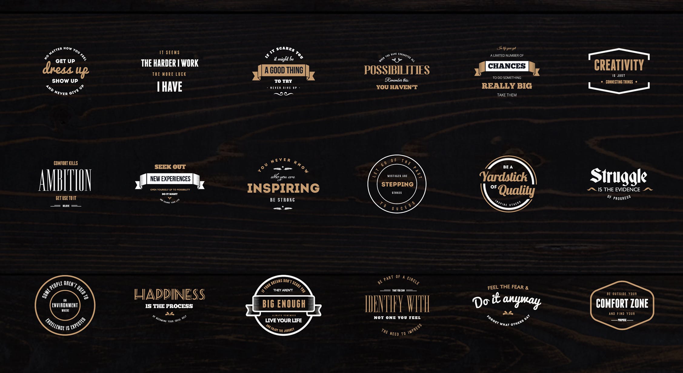 18款复古设计风格品牌Logo&徽标设计模板插图(3)