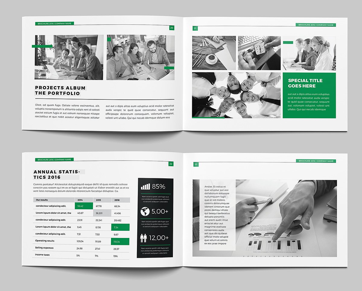 极简主义的公司介绍类小册子设计模板下载[indd]插图(6)