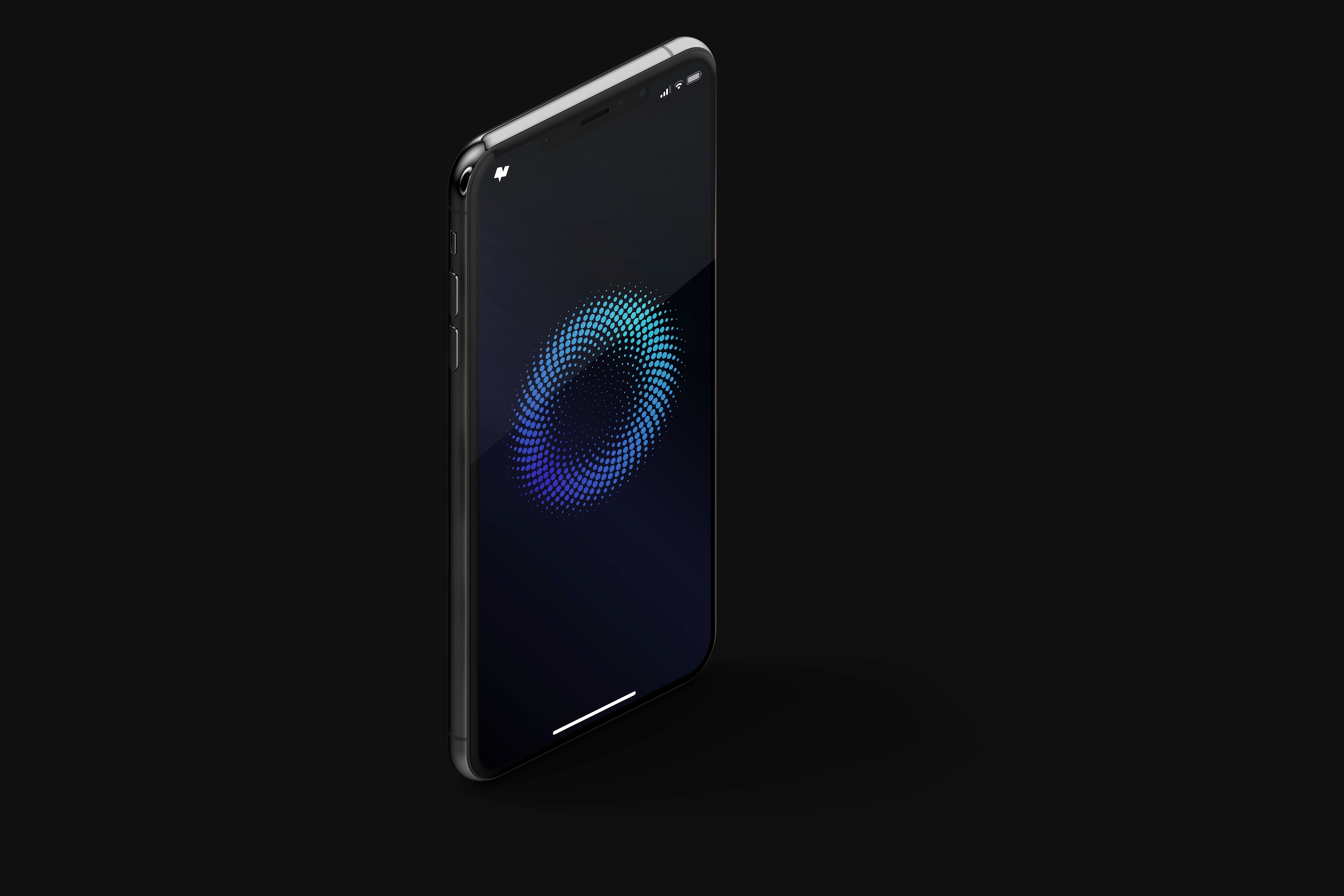 iPhone XS Max手机屏幕演示右视图02 iPhone XS Max Mockup, Isometric Right View 02插图(3)