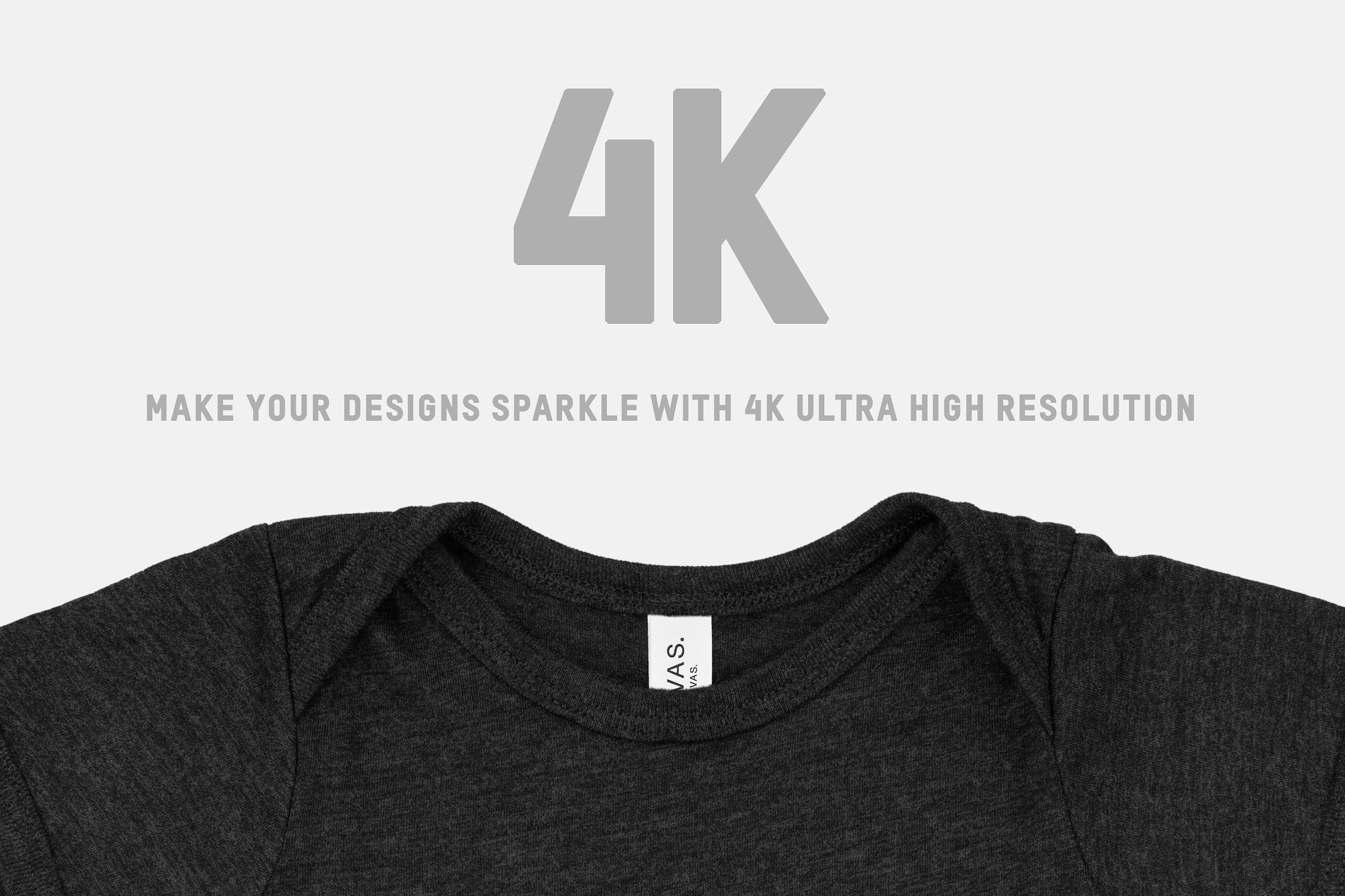 Tri Blend混纺婴儿连体衣样机 Bella Canvas 134B Triblend One Piece插图(2)