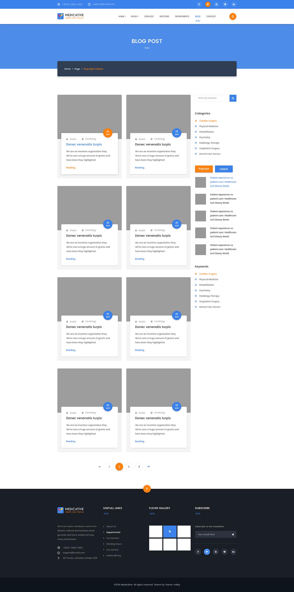 一套完美的医疗健康网站设计模板 Medical Website Template插图(13)