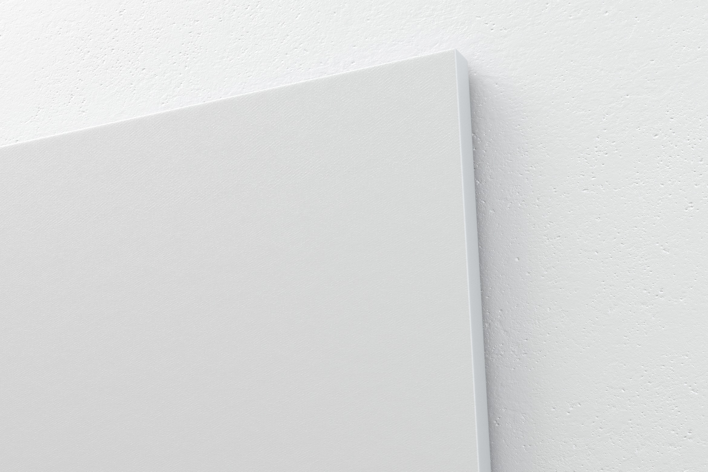 挂墙画框画布艺术作品＆照片展览右视图样机素材 3:2 Landscape Canvas Mockup Hanging on Wall, Right View插图(1)