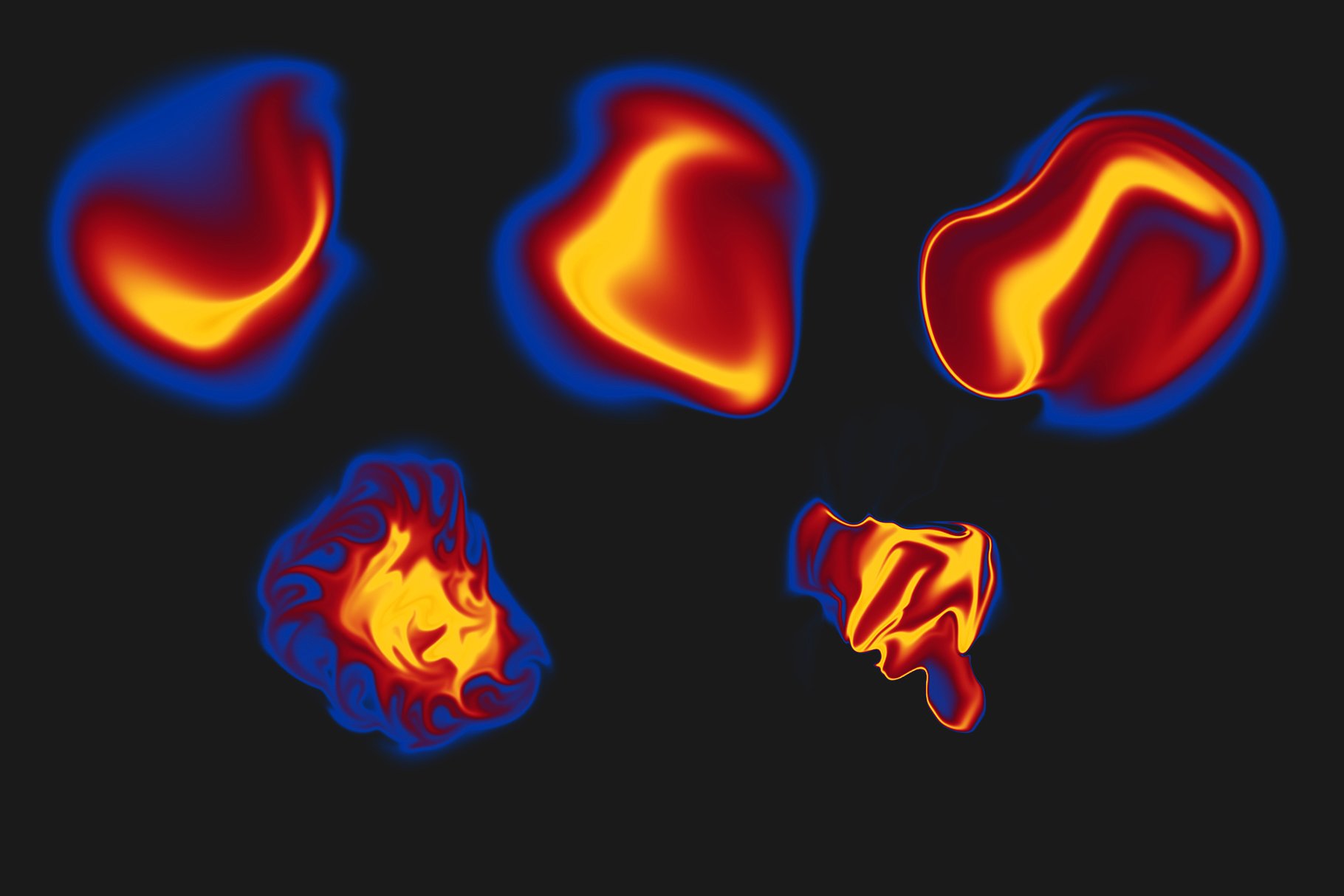 25款抽象霓虹灯色彩肌理素材 25 Abstract Png Neon Elements插图(6)