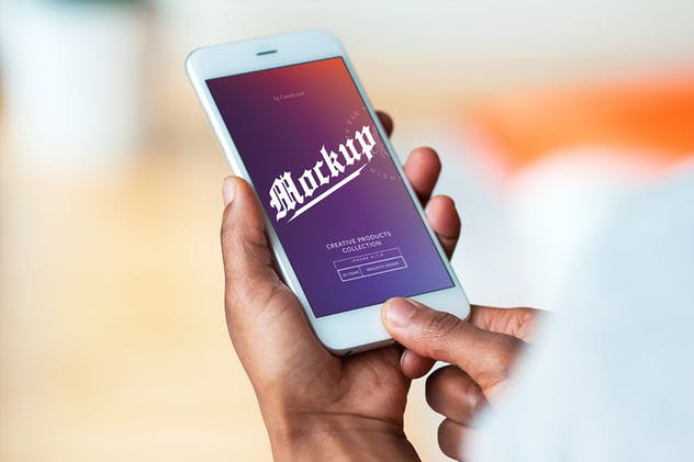 手持iPhone 7设备样机套装Vol.1 iPhone 7 Mockups Bundle Vol 1插图(7)